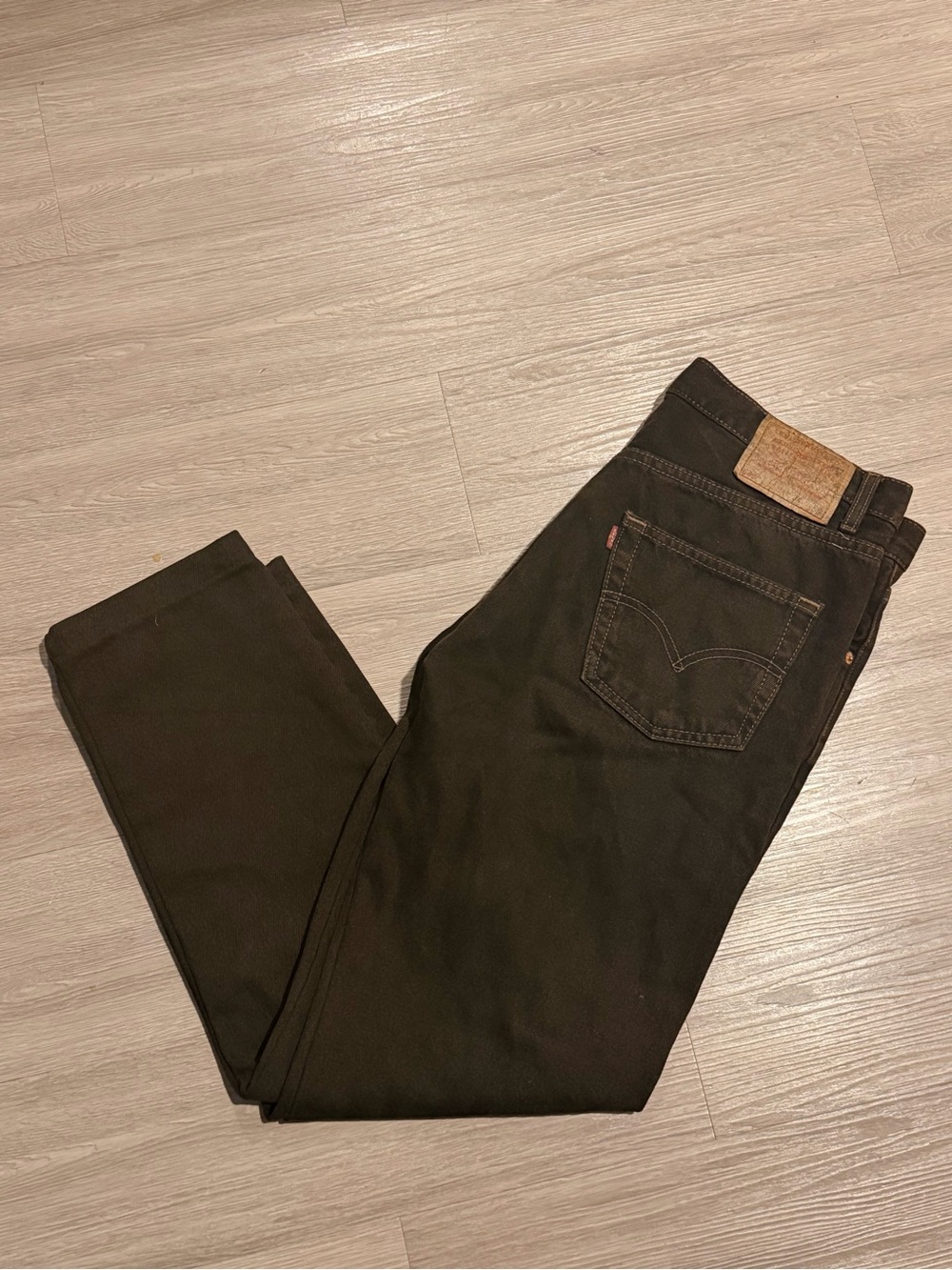 Vintage Levis 505 Brown Wash Straight Leg Jeans Made in USA 34X30 Mens